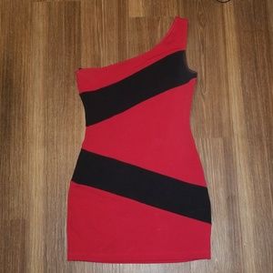One shoulder mini dress